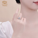 Chinese jewelry PT950 four-leaf clover platinum ring for women platinum all-match live ring jewelry for girlfriend and wife on Valentine's Day. Four-leaf clover ring gold weight about 3.6g