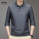 Classic Car Longäredes T-Shirt für Männer 2024 Herbst und Winter Neue Mitte des Mittelalters Dad Outfit Casual Basis Polo-Hemd für Männer CQ3886 Süßigkeiten, One Size 10590-110Jin [Jin entspricht 0,5 kg]
