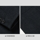 Heilan Home Suit Men's Fashion Velvet Stretch Slim Suit Jacket Men's Winter HWXAD4J160A Dark Gray Pattern G0 XL 175/96B Recommended 137~148Jin Jin equals 0.5 kg
