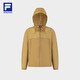 Fila Offizielle Frauenwebende Jacke 2025 Herbst Neue Outdoor-Sportarten lose einfache Kapuze-Top Urdu Khaki-Dk L 170/88a/l