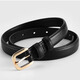 Pull back women's belt women's genuine leather simple decorative cowhide brown slimming pin buckle belt women's pants Korean style small gold buckle trendy square buckle fashionable brown