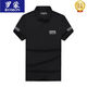 ROMON men's brand shirt summer short-sleeved middle-aged daddy's lapel t-shirt top black polo shirt 2025 new style R795 black short-sleeved POLO M [Suggest weight 90-115 Jin [Jin equals 0.5 kg]]