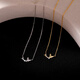 Laomiao 925 sterling silver necklace for women 2025 new style design niche light luxury butterfly clavicle necklace jewelry butterfly necklace - gold