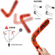 
Children's Boomerang toys soft boomerang v-shaped roving mark boy outdoor sports curve ruler return force mark frisbee [curve ruler return force mark] yellow