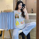 Yalu Summer Modal Pajamas Femmes avec poitrine PAD TROIS SET TROIS ENSEMBLE 2025 NOUVEAU CARTOONE PUPPY Les vêtements de maison peuvent être portés à l'extérieur de RM3519 Bow Girl [PAD PORTS FIXE] M 160