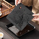 Tea tray household small tea tray 2024 new imitation black stone dry bubble table Kungfu tea cup tray household small tea tray Yuanshan-Sifang small tea tray