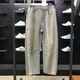 Pantalones para mujeres Adidas Clover 2025 Spring Nuevo producto de ancho de ancho de ancho de nivel ancho Pantalones de escimitación JX9212 JX9214 Dark Blue_gradial 27