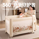 Maison de champignons coolbaby berceau pliable ouverte un bouton et clôture lit épissé sans couture portable multi-fonctions portable de lit de chambre