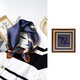 Navy Cashew 53 Bufanda cuadrada pequeña de seda Bufanda de seda coreana para mujer Bufanda de seda de morera Bufanda de moda geométrica Regalo ZS5353-Rejilla trasera beige 53*53
