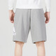 
Adidas knitted shorts men's summer gray sports pants basketball big logo pure cotton five-point pants beach pants IC9756 / cotton polyester S 120-135Jin [Jin equals 0.5 kg]