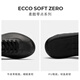 ECCO sneakers for men, soft sole, comfortable and lightweight cowhide lace-up casual shoes, Rouku 537764, black 41 HL