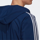 阿迪达斯 （adidas）Tiro 21 侧边三条纹拼色Logo印花足球运动连帽外套夹克 男款 深蓝 深蓝色 S