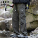 JEEP SPIRIT吉普工装裤男春夏季裤子男士宽松休闲裤伞兵裤 军绿色 XL
