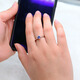 DL 1998 Fat Donglai same style tanzanite ring silver natural l natural tanzanite ring female blue gemstone ring overlapping live mouth