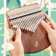 Assas Thumb Piano 21 Tone Kalyba Finger Piano Instrument de musique pour débutant adulte pour adultes naufuge noir