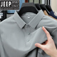Jeep Spirit Grade Ice Silk Cool Texture sans trace T-shirt pour hommes à manches courtes 2025 New Men's Polo-Shirt Base Shirt 12358 Military Green M