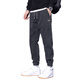 Playboy (PLAYBOY) summer thin casual pants for men American fashion brand foot work pants 2025 new loose gray sports pants 9859 gray + 9859 gray M