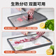 MAD SHARK cutting board antibacterial household thickened food-grade stainless steel cutting board mildew-proof cutting board 42*29.5*2.3cm