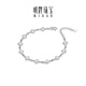 Ming brand jewelry platinum Pt950 platinum lucky flower bloom bracelet gift for women BFK0062 chain length about 15+4 cm about 5.61 grams