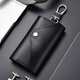 Luyide Real Leather Key Bead Mudiffint Multifunt Multifunt Care Caue Chain для женской талии висят маленькую домашнюю сумку для подвесной пряжки - черный