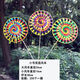 Buntes traditionelle Doppelschicht alte Peking Windmühle Kinderspielzeug im Freien Dekoration Aktivität Requisiten Scenic Street Stände kleine einschichtige alte Peking Windmühle One