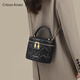 Crtnzo kroez leichte Luxusbeutel Frauenbag 2025 New Crossbody Diamond Chain Box BAG Geburtstag Chinesisches Valentinstag Geschenk Praktisch elegantes Schwarz-CK-Frauen-Tasche Geschenk für Freundin Frau Bester Freund High-End Practical High-End-Sinn