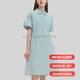 Fila Emerald Serie Solid Color Fashion Loose Casual Polo Hals kurzärärmiges Kleid für Frauenstil Dreamwachen Grüne Mode Traumwachen grün 3xl