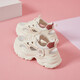 SIPUWANG (SIPUWANG) small white shoes for women 2025 new double Velcro small white shoes for women thick soles for women single shoes without laces Milan G723 35
