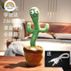 Rainbow House Dancing Cactus Geburtstagsgeschenk für Freundin Kinder, Mädchen, Jungen, Kaktus können singen und aufnehmen. Wiederaufladbares Modell [Tik Tok Hot Song + Aufnahme]