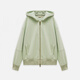 Enshang 2025 Spring Shadow Children's Clothing Casual Classic Codled Sweatshirt Jacke Gras Green S 36