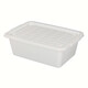Storage box with cover is extra thick plastic box with lid rectangular commercial food basket fresh storage box stall sealed box buckle box 693 length 32 width 22 height 11 cm