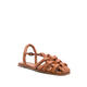 HEREU women's sheepskin footbed fish mouth sandals square heel comfortable and versatile summer other women's sandals NUDE / NEUTRALS 40