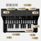 Hape (Deutschland) Holz Klavier Musikspielzeug Leuchten Unterricht Klavier schwarzer Mann und Mädchen Jährtes Geschenk E0627
