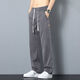 LiYun HouSe style jeans men loose straight-leg casual wide-leg pants men ice silk soft trendy summer pants men 1048 light blue sky silk M 85-110Jin [Jin equals 0.5 kg]