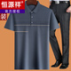 
Hengyuanxiang dad summer suit summer ice silk middle-aged man 50 years old 60 dad short-sleeved T-shirt 70 middle-aged and elderly people's top clothes gray blue M 17080-110Jin [Jin equals 0.5 kg]