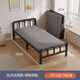 Jiefei folding bed single bed adult home simple bed office nap artifact dormitory lunch break small bed reinforced iron bed [Picture two] 75 wide silent long-term sleeping steel frame thick plate reinforced