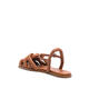 HEREU women's sheepskin footbed fish mouth sandals square heel comfortable and versatile summer other women's sandals NUDE / NEUTRALS 40