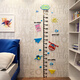 Dibujos animados 3D niños tridimensionales que miden altura acrílica pegatina de pared de pared diseño de habitación de la habitación decoración del dormitorio 3879 altura de conejo y calcomanía + color de piel + rosa grande