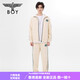 BOY LONDON男女同款长裤logo印花学院风卡其色阔腿裤N15053 卡其色 XS