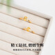 Zhou Dajin CHOW TAI KING genuine citrine ring for girls 2025 new wealth-gathering hand jewelry Valentine's Day birthday gift for girlfriend Lemon Ring Next Day Air Delivery