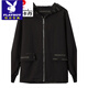 
Playboy (PLAYBOY) Women's Short Jacket Spring and Autumn 2025 New Korean Loose Hooded Sweatshirt Mom's Clothing Casual Versatile Jacket Red L