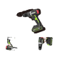 Wu369 Impact Drill Большой крутящий момент многофункциональный литий -аккумулятор пистолетов Перезаряжаемая электрическая отвертка Wu369+Wu38844.0 Double Electric
