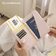 Simple PU ID package RFID anti-theft certificate storage package Travel passport card package Passport bag Air ticket passport folder Black