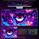 CLCEYRGB luminous mouse pad large Pokémon Genggui e-sports game keyboard pad animation table mat atmosphere light strip DD-3291 upgraded RGB Genggui 1000x500mm 4mm