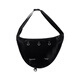 TERRAINCOGNITA [Eclipse Shelter] Theme printed metal texture streamer PU leather two-back commuter crossbody bag black