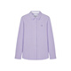 Teenie Weenie [Same Model for Zhao Lusi] Bear Women's Clothing Shirt 2025 Autumn New Simple Fashion Long Sleeve Shirt Purple S