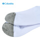 Columbia哥伦比亚户外男女通用时尚双色组合一对装运动袜RCS673 WH1 L