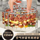 MIEHONE stainless steel vertical barbecue skewers 316 skewers air-free flip fryer grill household oven stove barbecue skewers 316 stainless steel needle thickened and thickened 24 grill skewers + selection grill One skewer Jin Jin is equal to 0.5 kilograms of meat