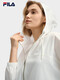 
FILA Women's woven jacket 2025 summer new fashion casual simple loose hooded top Yunbai-WT XS 155/76A/XS