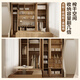 Quanyou (Quanu) Quanyou Whole House Customized Tatami Bett Tee Tischgarderobe Integrierte kleine Wohnung Multifunktionaler Tea Room Storage Cabinet 1098/Tatami -Anpassung (Anfrage für Details)